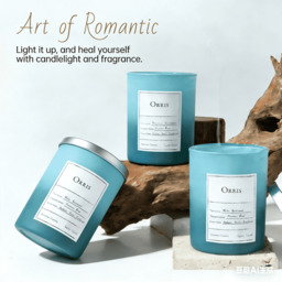 Zooly Dopamine Gradient-Colored Scented Candle - Iris Grass, 240G, 1PC - thumbnail 2