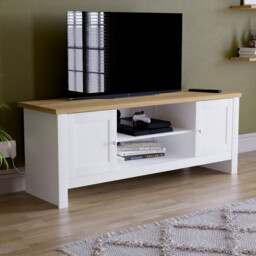 Vida Designs TV Unit Arlington White/Oak Effect - thumbnail 1