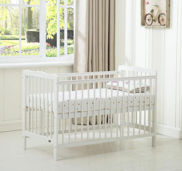 MCC Direct Brooklyn Baby Cot Crib with Water-Repellent Mattress (Cream White) - image 1