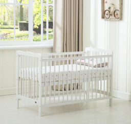 MCC Direct Brooklyn Baby Cot Crib with Water-Repellent Mattress (Cream White) - thumbnail 1