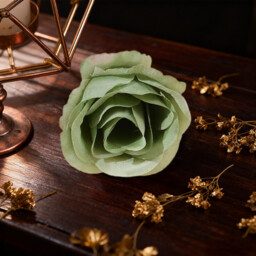 Wei’s Moment 20Pcs Artificial Flowers Roses, Real Touch  Foam Roses, Fake Flowers Rose for DIY Wedding Bridal Bouquets Baby Shower Table Centerpieces Home Decorations, Cream Green - thumbnail 2