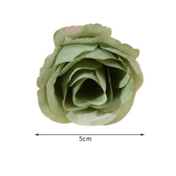 Wei’s Moment 20Pcs Artificial Flowers Roses, Real Touch  Foam Roses, Fake Flowers Rose for DIY Wedding Bridal Bouquets Baby Shower Table Centerpieces Home Decorations, Cream Green - thumbnail 5