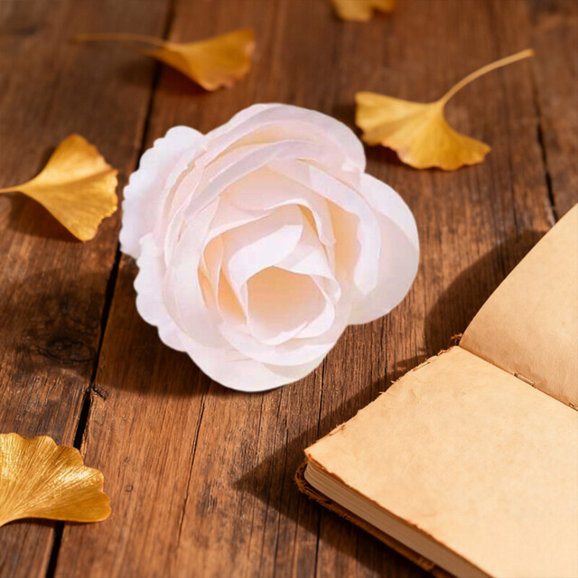 Wei’s Moment 20Pcs Artificial Flowers Roses, Real Touch Foam Roses, Fake Flowers Rose for DIY Wedding Bridal Bouquets Baby Shower Table Centerpieces Home Decorations, Cream Meat pink - image 1