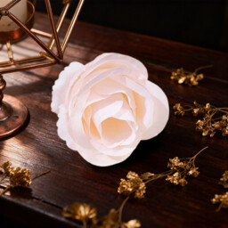 Wei’s Moment 20Pcs Artificial Flowers Roses, Real Touch  Foam Roses, Fake Flowers Rose for DIY Wedding Bridal Bouquets Baby Shower Table Centerpieces Home Decorations, Cream Meat pink - thumbnail 3