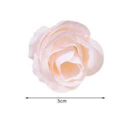 Wei’s Moment 20Pcs Artificial Flowers Roses, Real Touch  Foam Roses, Fake Flowers Rose for DIY Wedding Bridal Bouquets Baby Shower Table Centerpieces Home Decorations, Cream Meat pink - thumbnail 5