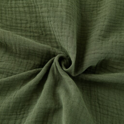 Dark Green Cotton Double Gauze Duvet Cover & Pillowcases Set, 135*200CM+50*75CM*1 - thumbnail 4