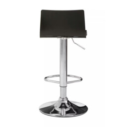 Interiors by Premier Bar Stool Adjustable Baina Acrylic Black/Chrome Set of 2 - thumbnail 2