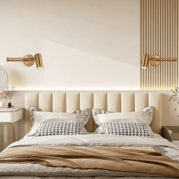 Homary Gold Modern Swing Arm Indoor Wall Sconce 1 Light - thumbnail 6