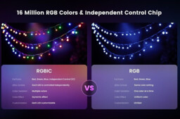 Yeelight Smart Holiday String Lights -12V-200L-20m-BLE – RGB Ambient & Mood Decorative Lights with App Control & Music Sync for Home, Party & Seasonal Decoration - thumbnail 2