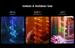 Yeelight Smart Holiday String Lights -12V-200L-20m-BLE – RGB Ambient & Mood Decorative Lights with App Control & Music Sync for Home, Party & Seasonal Decoration - thumbnail 4
