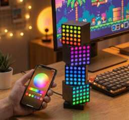 Yeelight Smart Cube Gaming Light Matrix with Rooted Base – RGB Ambient & Mood Lighting System for Desk, Room & Gaming Setup - thumbnail 1