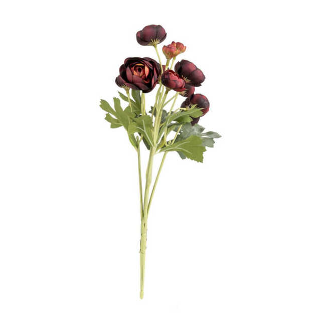 Candlelight Artificial Camelia Flower Stem Burgundy 38cm - image 1