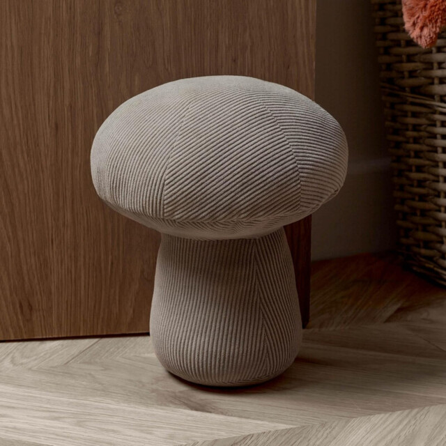 Wylder Door Stop Mushroom Corduroy Taupe - image 1