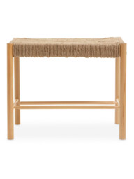 Interiors by Premier Stool Bandar Beech Wood & Hemp Rope Natural - thumbnail 6