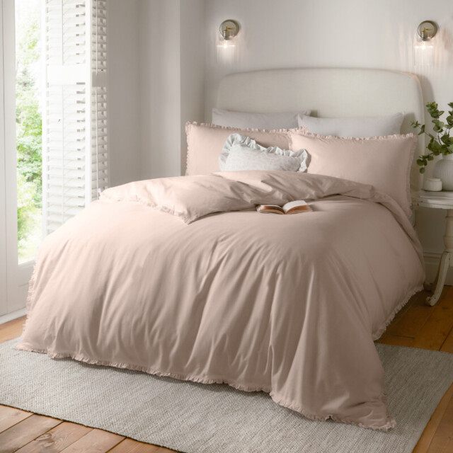 Wylder Duvet Cover Set Newtilly 100% Cotton Blush King