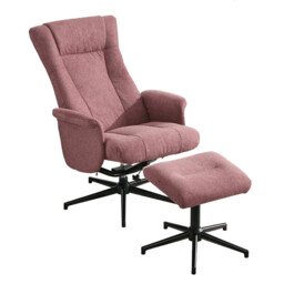 Armchair & Footstool Apero Recliner Rose Pink - thumbnail 4