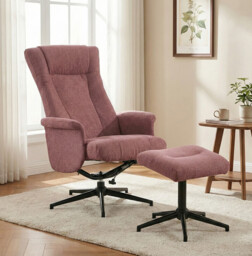 Armchair & Footstool Apero Recliner Rose Pink - thumbnail 6