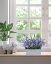 DDHS Fake Lavender Plant-1pcs - thumbnail 3