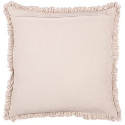 Yard Cushion Bertie Washed Cotton Velvet Square Natural 45x45cm - thumbnail 7