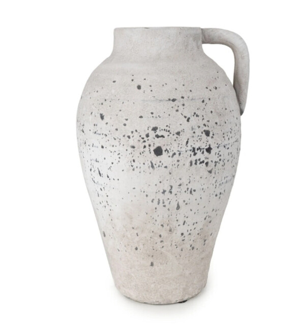 Candlelight Vase Urn Rustic Terracotta Stone Effect H:37.5cm - image 1