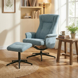 Armchair & Footstool Apero Recliner Ice Blue - thumbnail 5