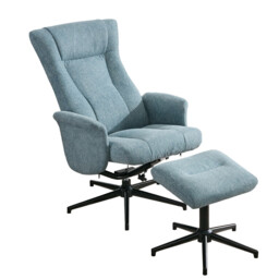 Armchair & Footstool Apero Recliner Ice Blue - thumbnail 3