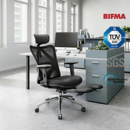 Sihoo M18JT Ergonomic Office Chair with Footrest, Breathable Mesh Design High Back Computer Chair, Adjustable Headrest and Lumbar Support - thumbnail 1