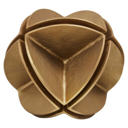 Fifty Five South Sculpture Prato Shaped Brass - thumbnail 1
