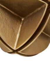 Fifty Five South Sculpture Prato Shaped Brass - thumbnail 6