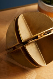 Fifty Five South Sculpture Prato Shaped Brass - thumbnail 4