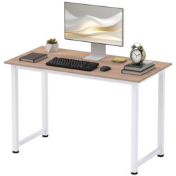 HOMCOM Desk Workspace Oak Effect/White - thumbnail 5