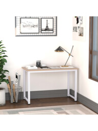 HOMCOM Desk Workspace Oak Effect/White - thumbnail 3