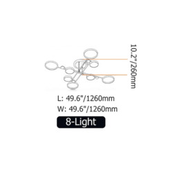 Homary Nordic Style Semi Flush Mount Lighting Gold/Black Ceiling Light Fixture LED Ring - thumbnail 2
