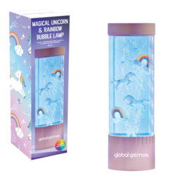 GLOBAL GIZMOS Table Lamp Bubble Unicorns & Rainbows Multicolour/Rose Gold - thumbnail 5