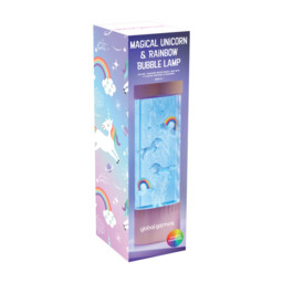 GLOBAL GIZMOS Table Lamp Bubble Unicorns & Rainbows Multicolour/Rose Gold - thumbnail 4