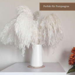 1pc/15cm/6in, White Ceramic Vase - Flower Vase Minimalism Style for Modern Table Shelf Home Decor, Fit for Fireplace Bedroom Kitchen Living Room Centerpieces Office Desk (Solid White） - thumbnail 6