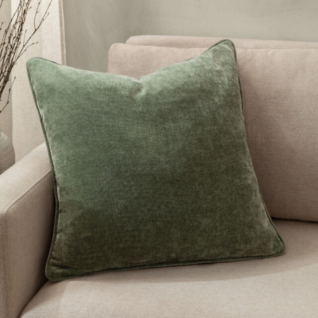 Yard Cushion Heavy Chenille Square Eucalyptus 50x50cm - image 1