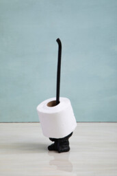 Maison by Premier Black Metal Elephant Toilet Roll Holder - thumbnail 1