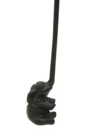 Maison by Premier Black Metal Elephant Toilet Roll Holder - thumbnail 3