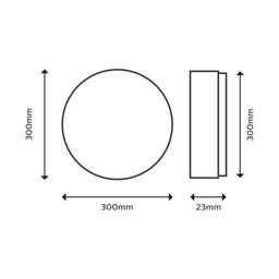 Philips Ceiling Light LED Luminaire Super Slim 3 Brightness Settings Warm White 18W D:30cm - thumbnail 4