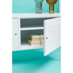 Interiors by Premier Sideboard Cabinet Academy Metal White - thumbnail 5