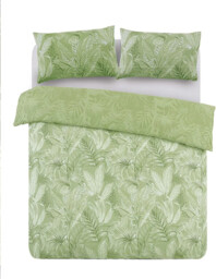 NightComfort Duvet Cover Set Madeira Reversible Green Double - thumbnail 3
