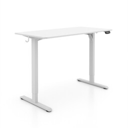 Ochama Electric Standing Desk, White, 120*60 cm, Full Board Top, 2-Level Memory Height, 70 kg Load Capacity, UK Standard & CE Certified, Eco-Friendly, for Office, Study & Gaming - thumbnail 3
