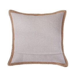 MEROPE, Polyester Linen look Cushion Cover, 50x50cm, bleach, 1pack - thumbnail 2