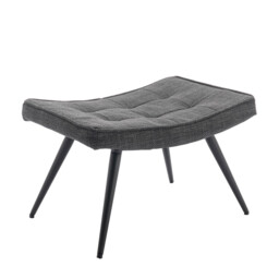 Accent Chair & Footstool Katelyn Charcoal - thumbnail 7