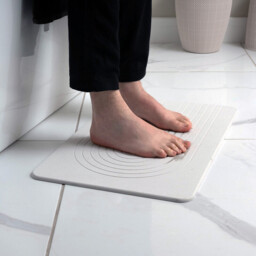 Addis Functional Diatomite Quick Dry Bath Mat - White - thumbnail 2