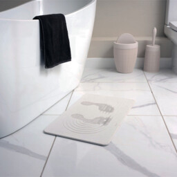 Addis Functional Diatomite Quick Dry Bath Mat - White - thumbnail 3