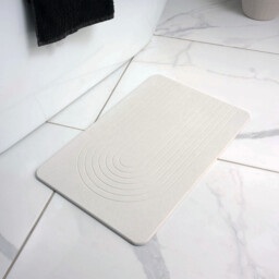 Addis Functional Diatomite Quick Dry Bath Mat - White - thumbnail 4
