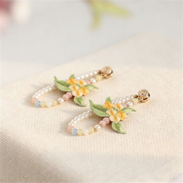 Huacan Spring Blossom Cufflinks [2 pcs] - image 1