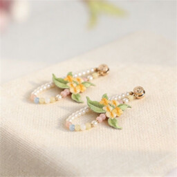 Huacan Spring Blossom Cufflinks [2 pcs] - thumbnail 1